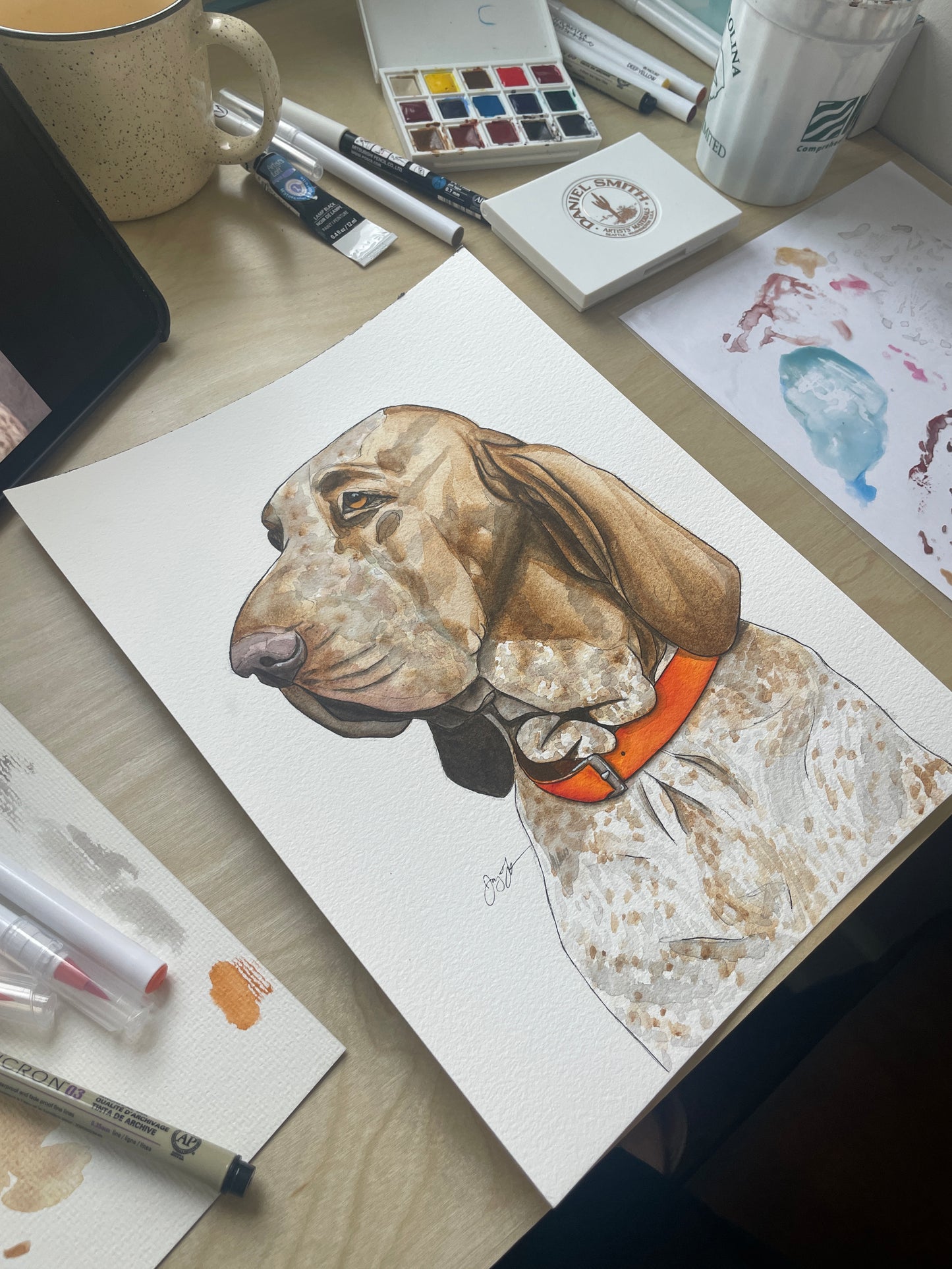 Custom Original Dog Portrait 50% Deposit (Read Description!)