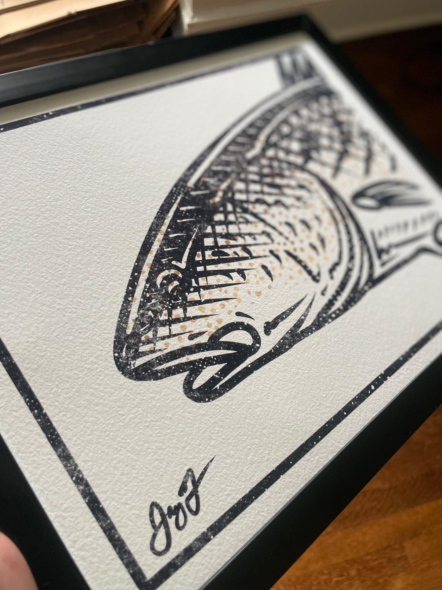 Open Edition: Redfish Head Print (Frame not included)