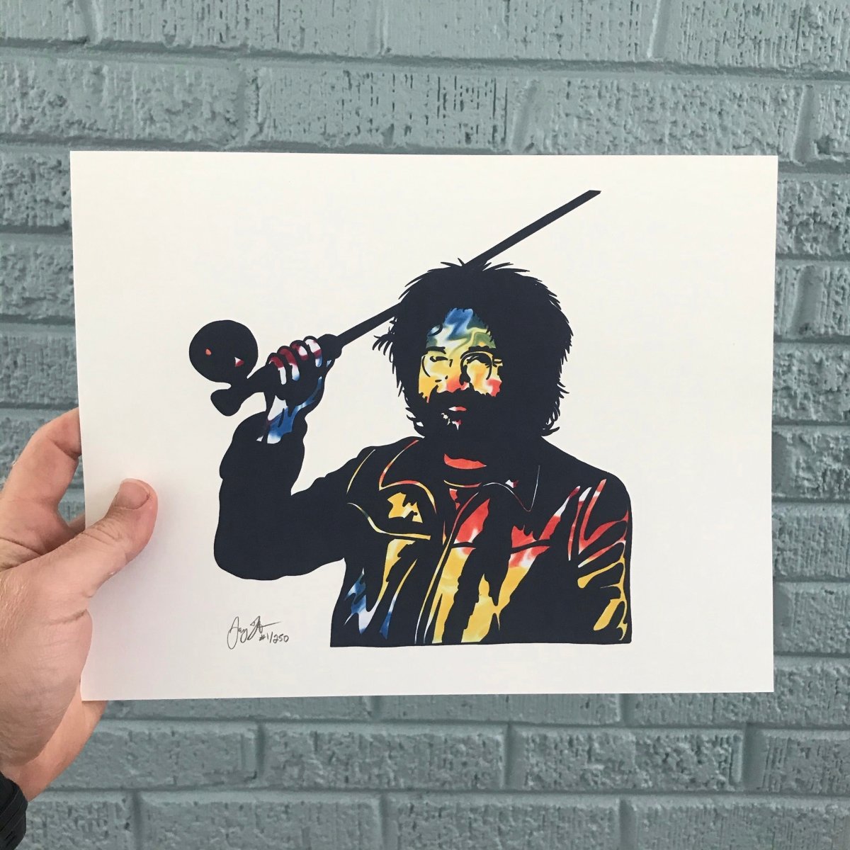 Trippy Jerry Fly Fishing Print - Jaybo Art