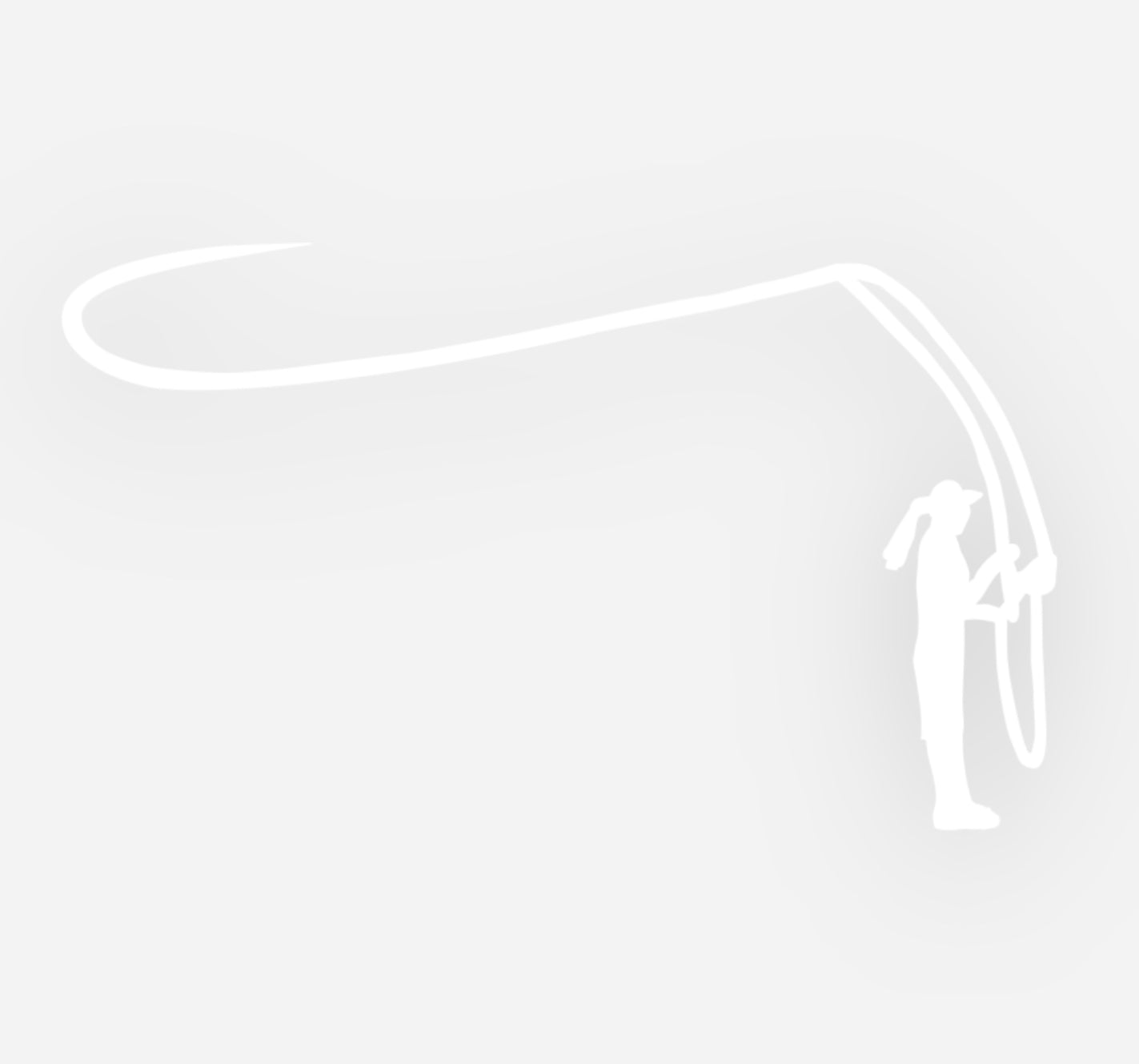 Fly Fishing Girl Vinyl Cutout Decal