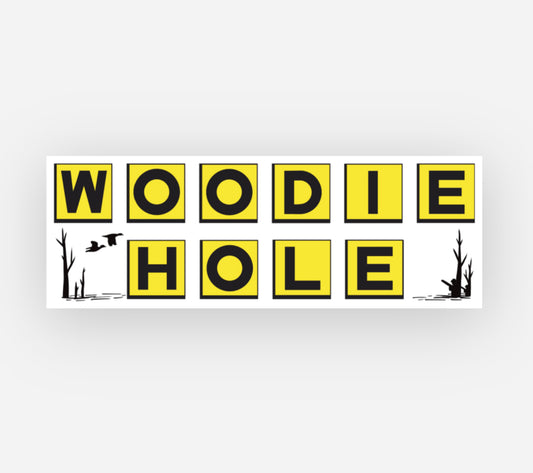 Woodie Hole Duck Hunting Decal