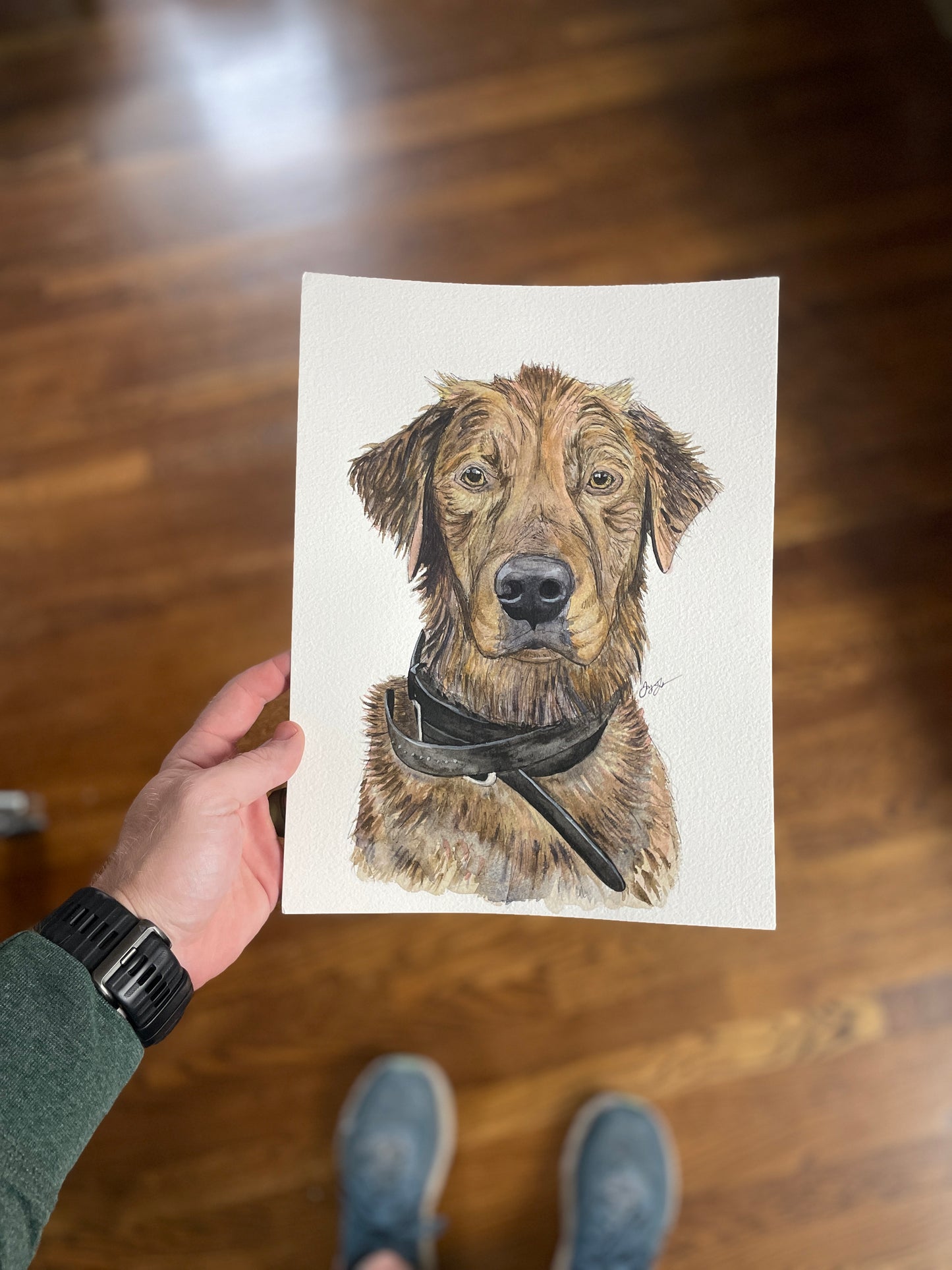 Custom Original Dog Portrait 50% Deposit (Read Description!)