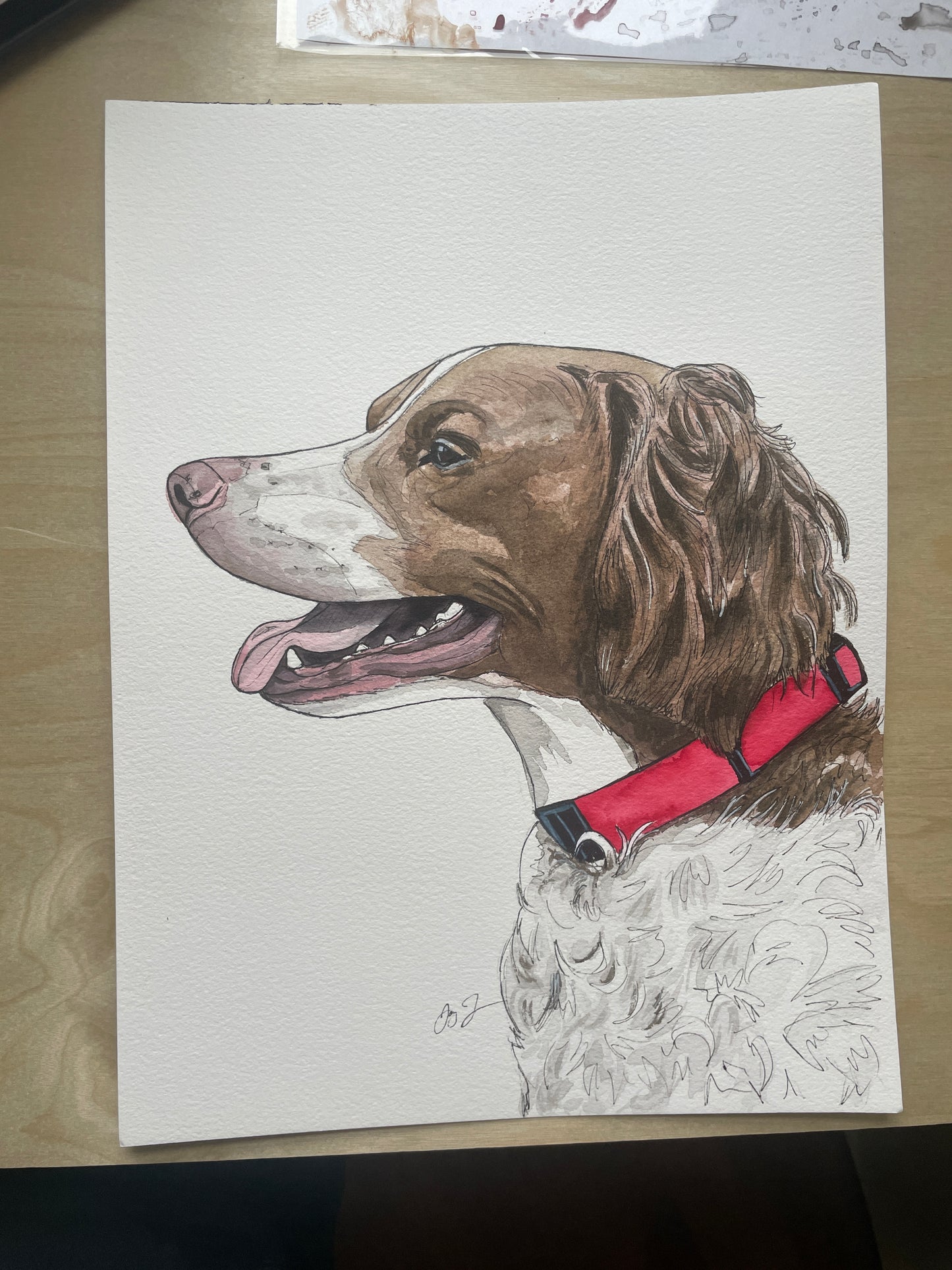 Custom Original Dog Portrait 50% Deposit (Read Description!)