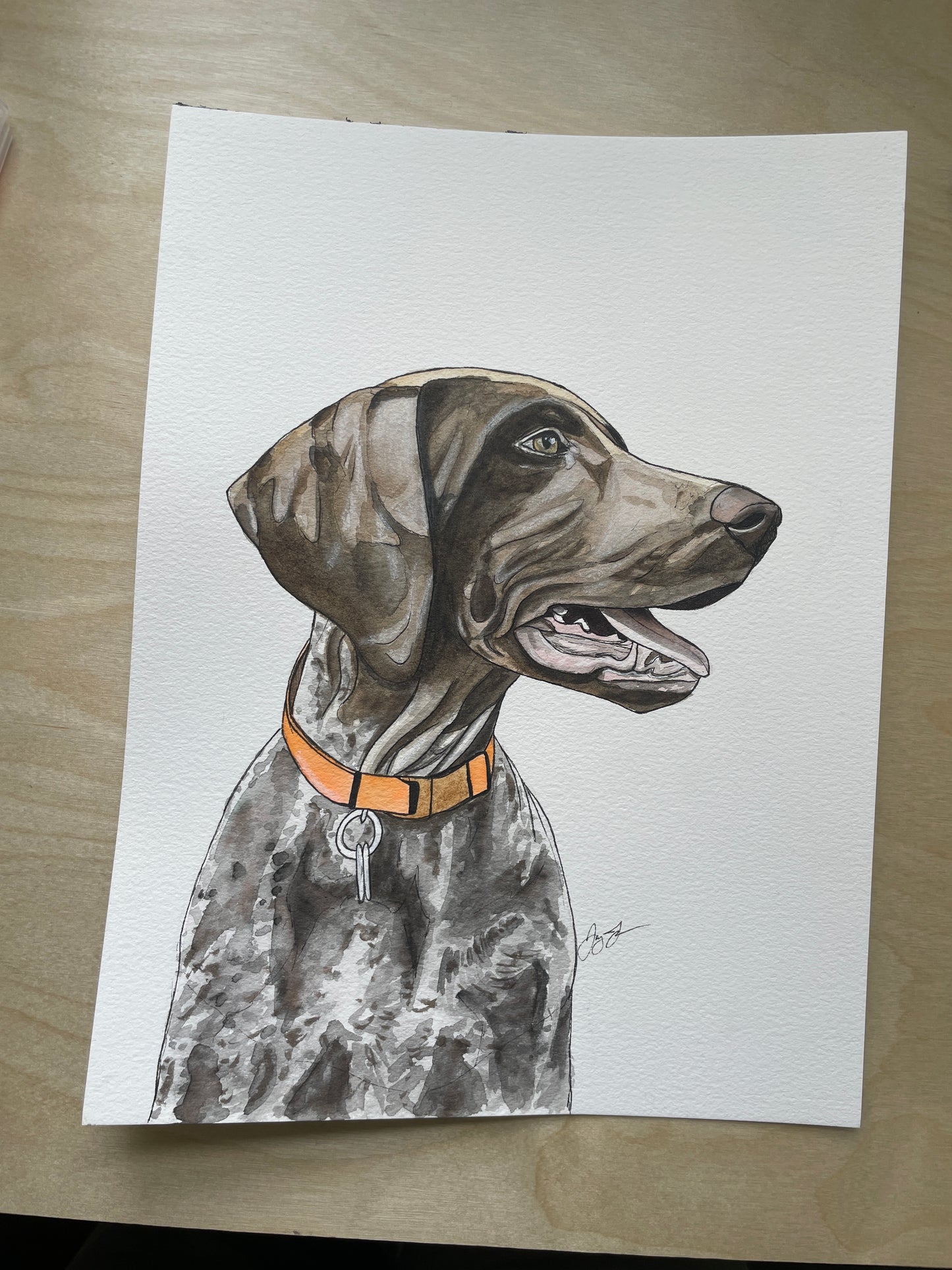 Custom Original Dog Portrait 50% Deposit (Read Description!)