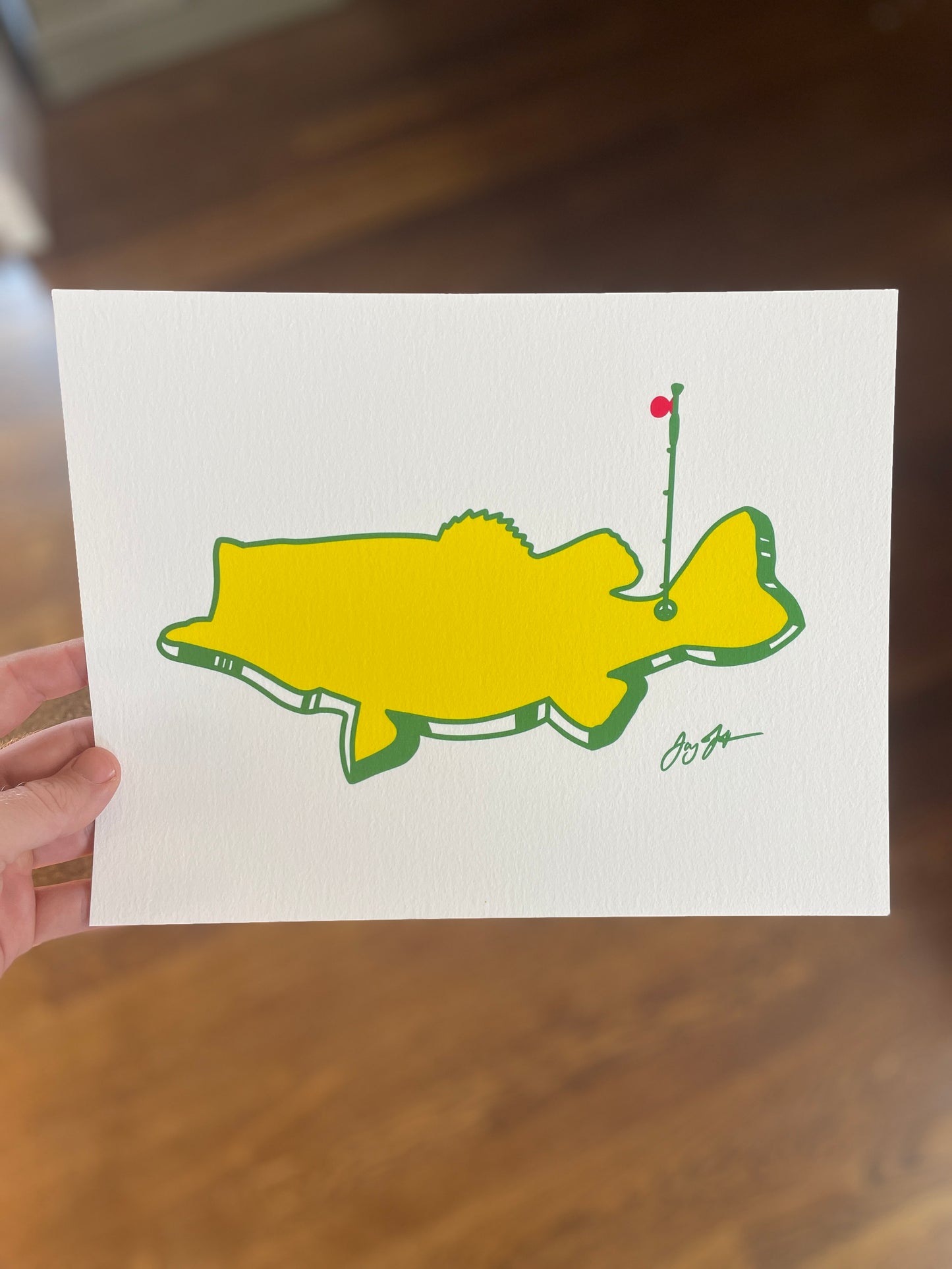 Open Edition: Largemouth Golf Print
