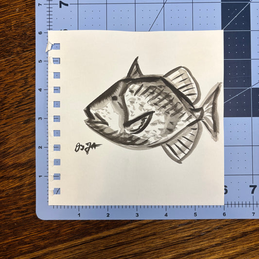 Studio Sale Abstract Trigger Fish Original