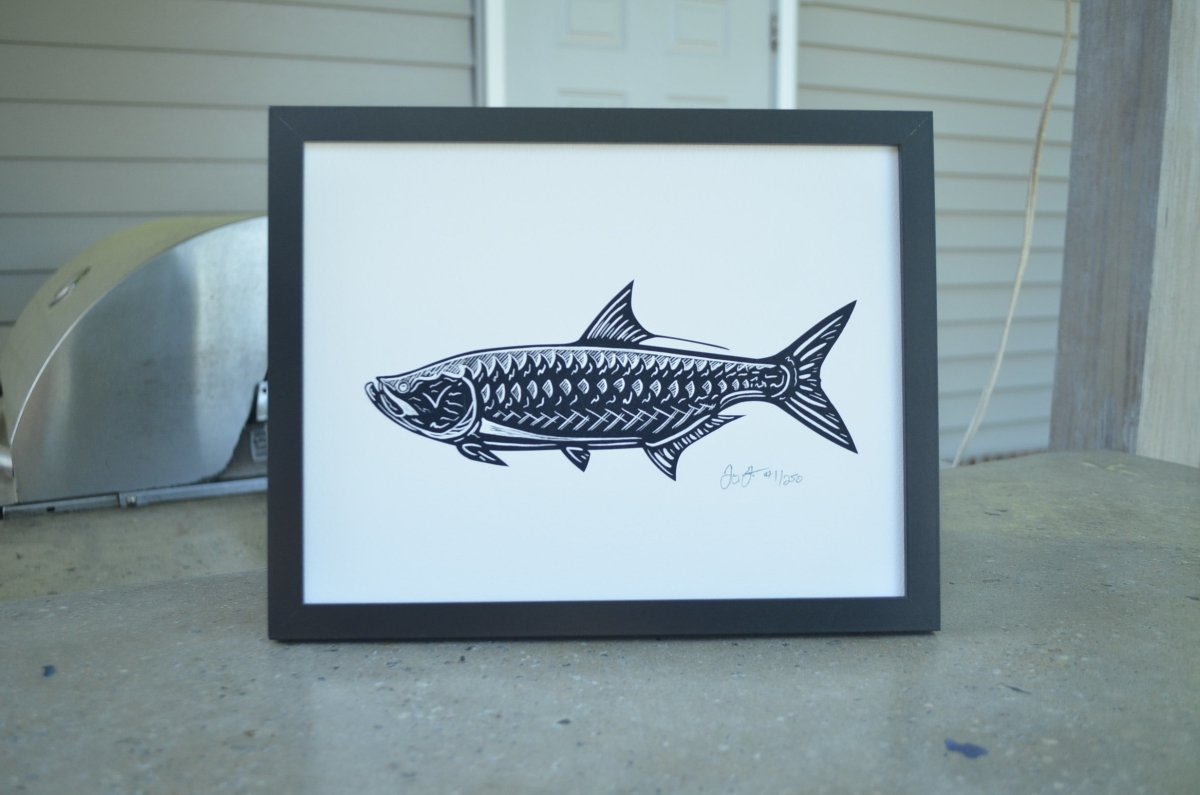 Black Tarpon Print - Jaybo Art