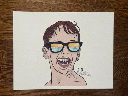 First Tarpon Roll of the Day Print - Jaybo Art