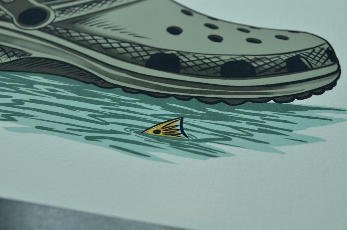 Flip's Technical Croc Print (Frame not included) - Jaybo Art