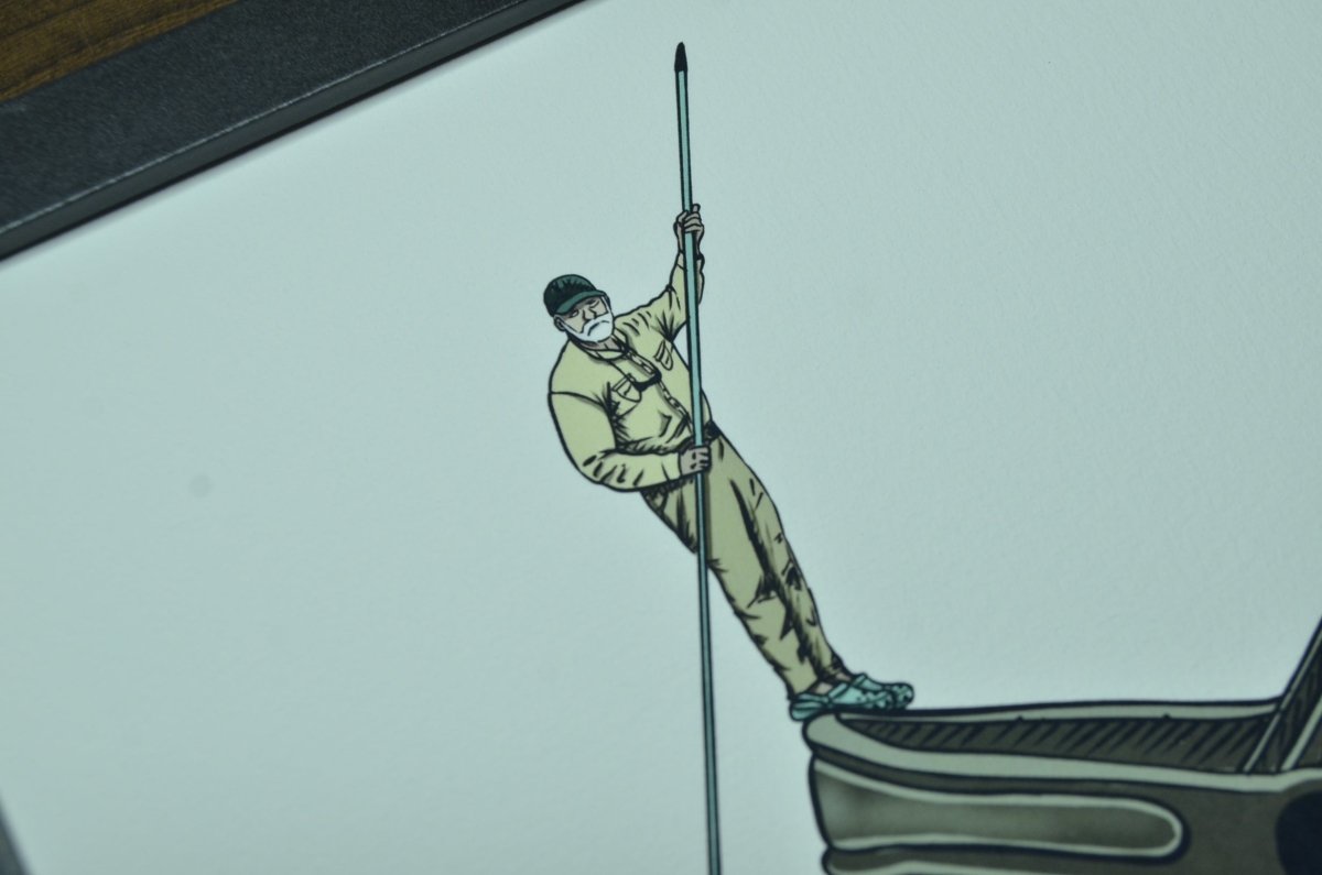 Flip's Technical Croc Print (Frame not included) - Jaybo Art