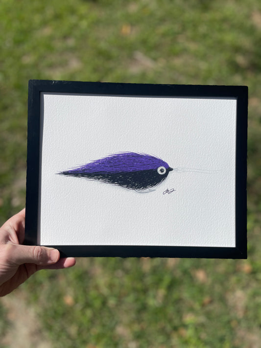 Open Edition: EP Baitfish Fly Print (frame not included)