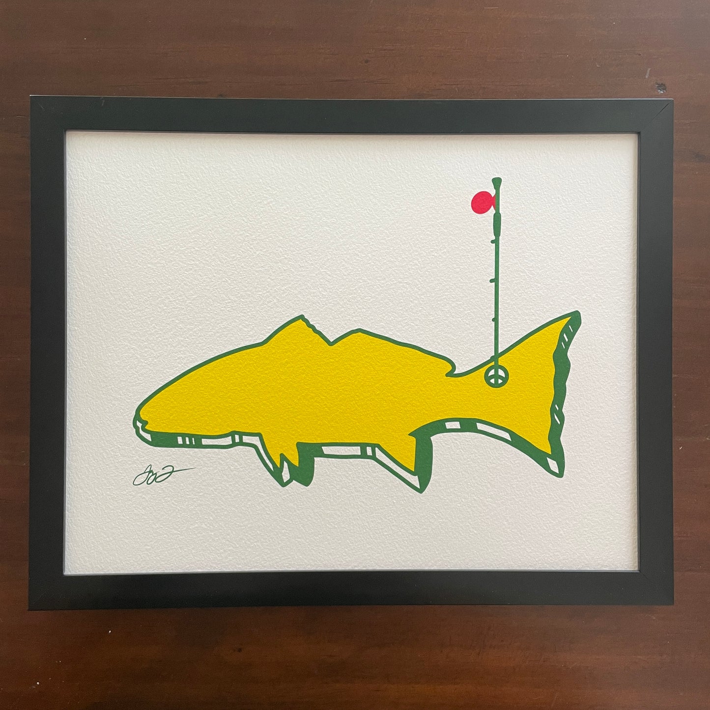 Open Edition: The Masters Redfish Print (frame not included)