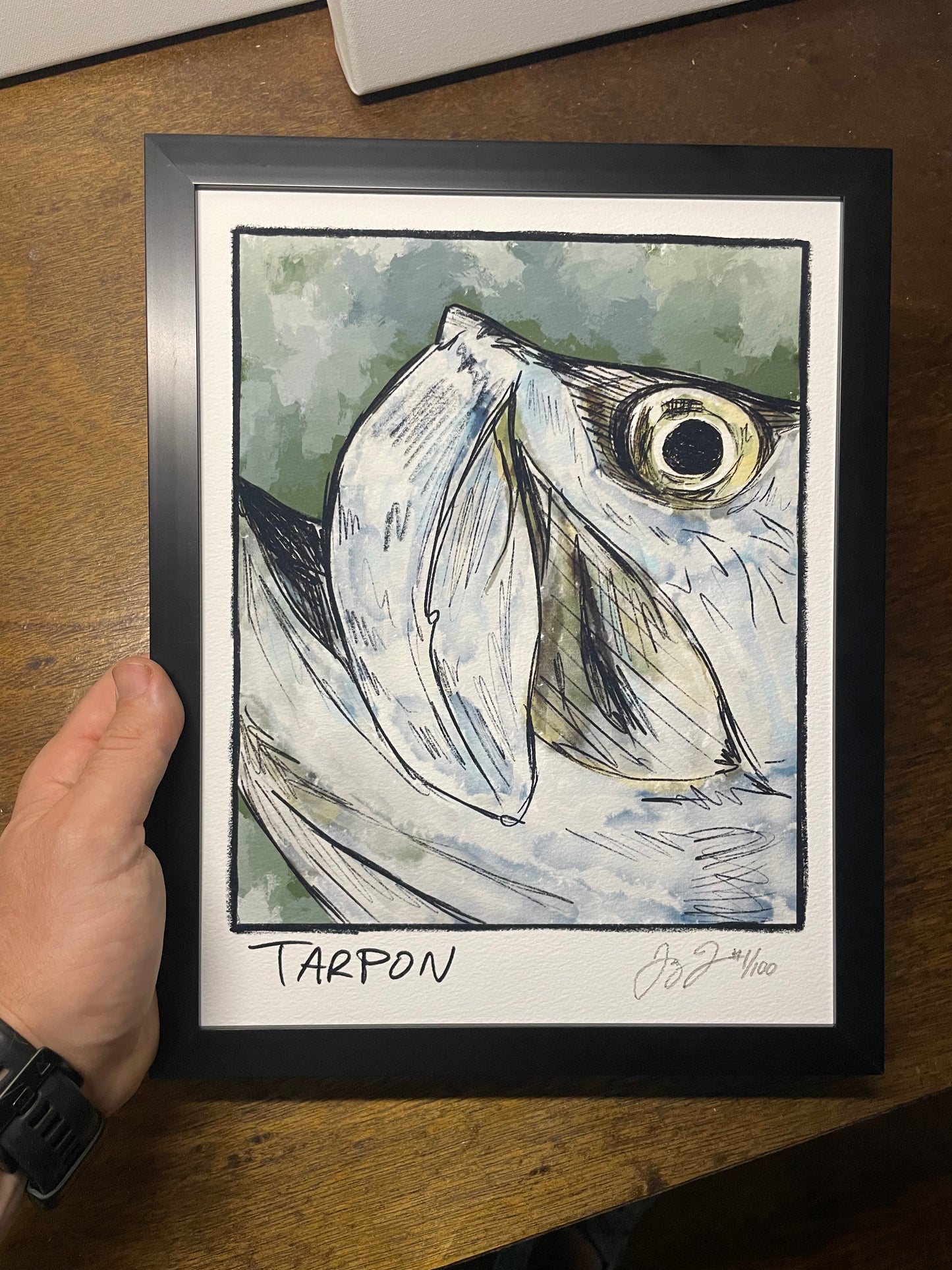 Tarpon Closeup Print Ed. of 100 (Frame not included)