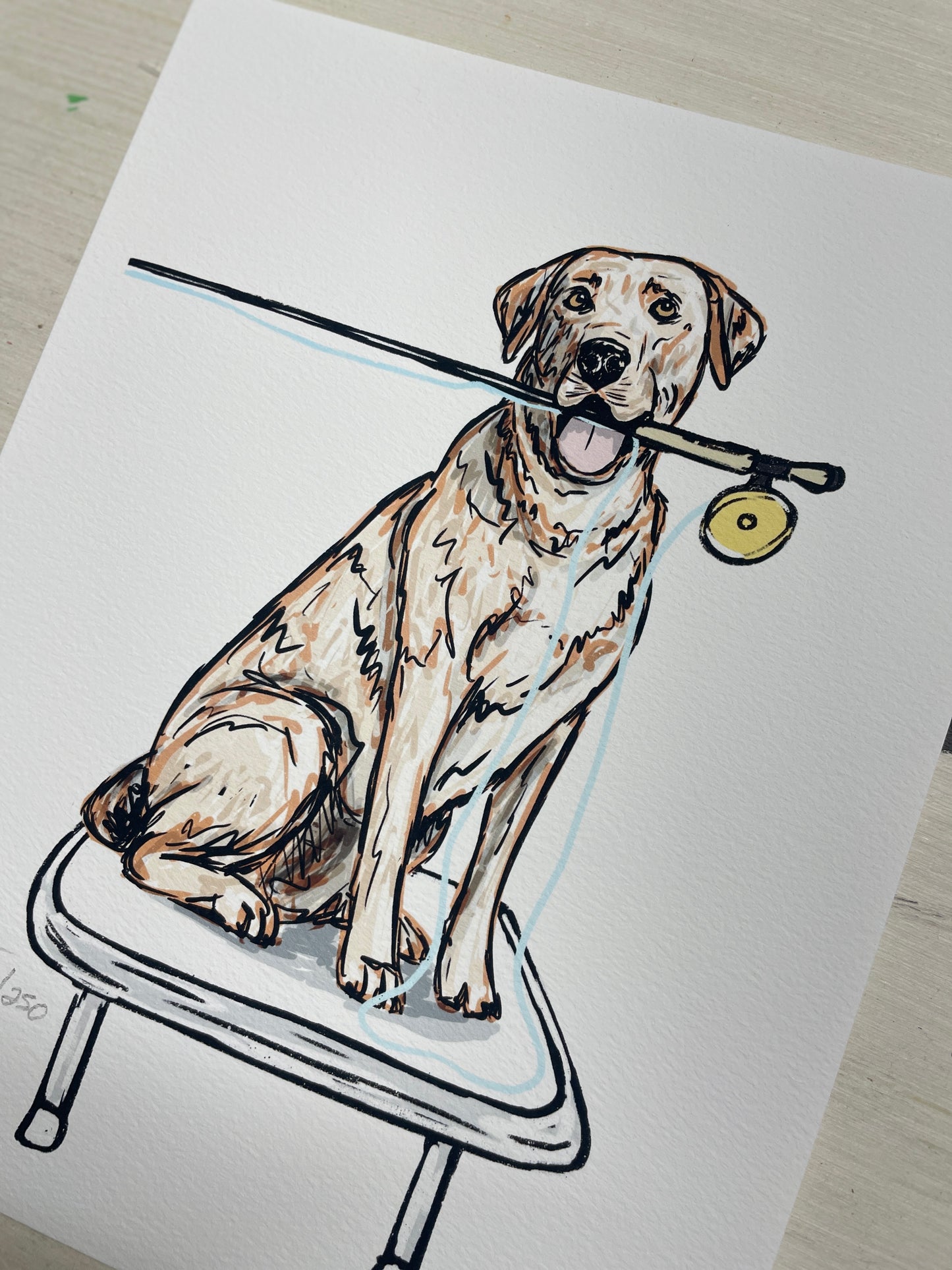 Lab Flats Fishing Print