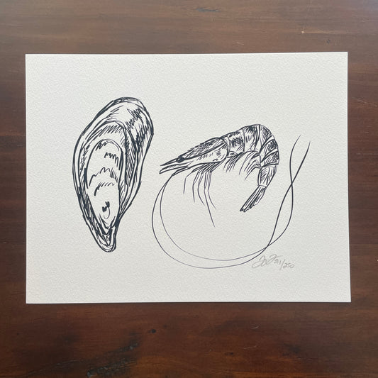 Shrimp & Oyster Print