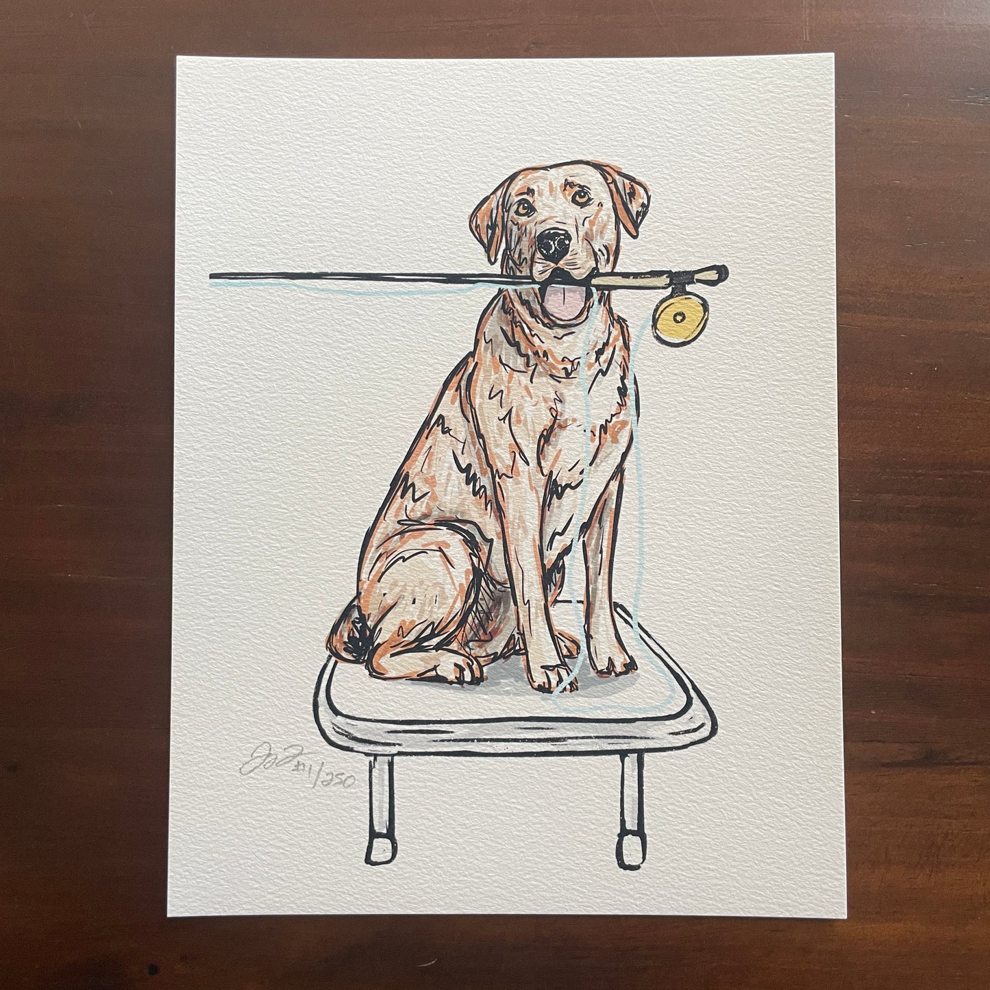 Lab Flats Fishing Print