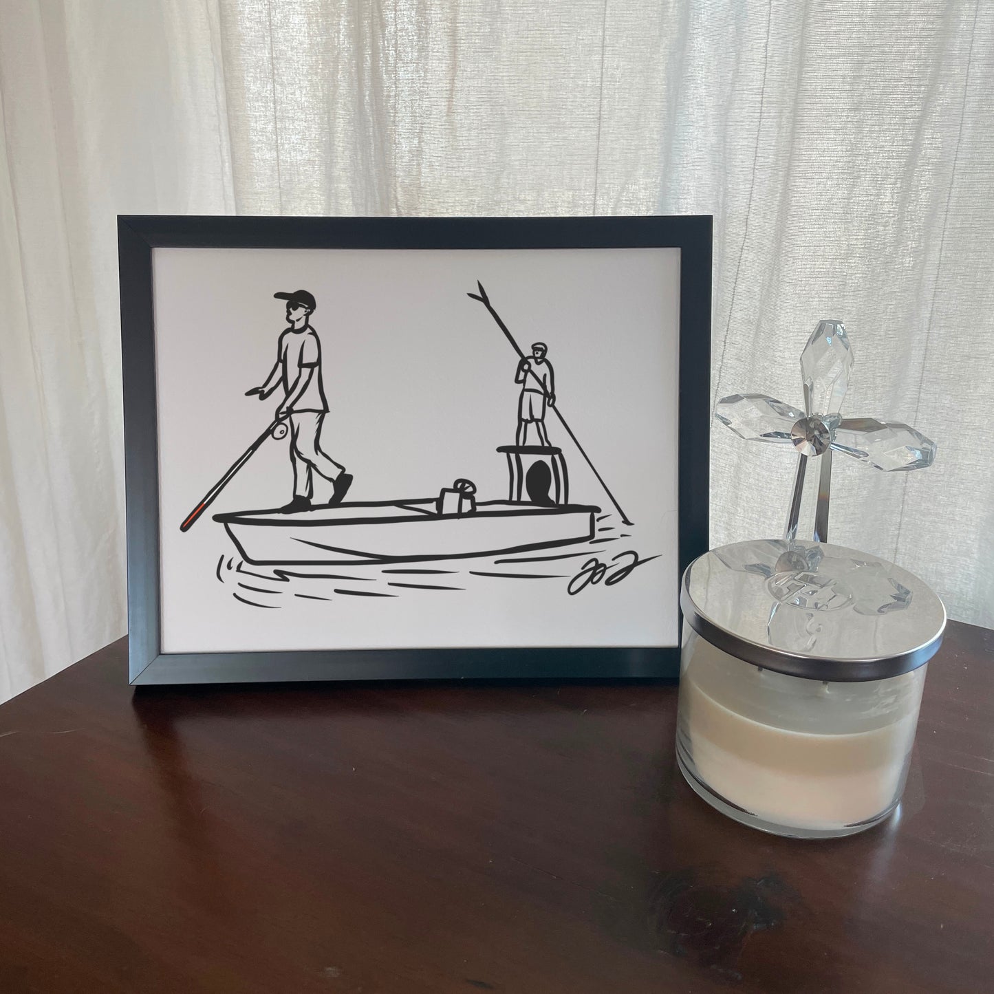 Open Edition: Can’t See the Fish Print (Frame not included)