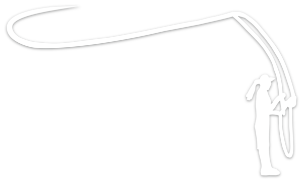 Fly Fishing Girl Vinyl Cutout Decal