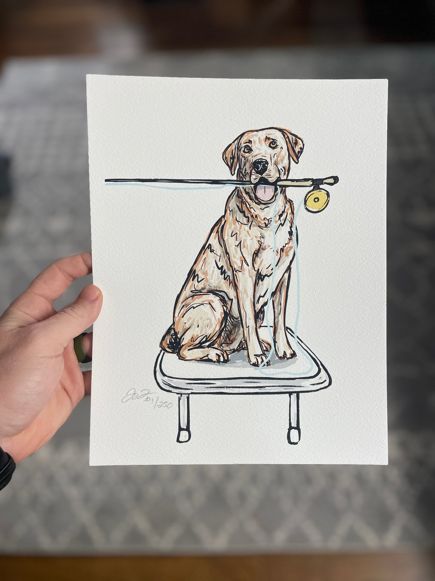 Lab Flats Fishing Print